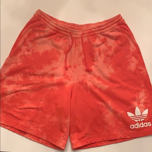 tie dye adidas shorts